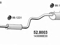 Toba esapament SUZUKI SWIFT Cabriolet SF413 ASSO 528003