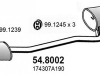 Toba esapament TOYOTA CARINA E limuzina T19 ASSO 548002