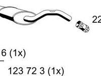 Toba esapament VW GOLF III Variant 1H5 ERNST 142212
