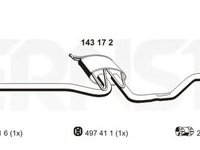 Toba esapament VW PASSAT Variant 3B5 ERNST 143172