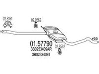 Toba esapament VW PASSAT Variant 3B5 MTS 1.5779