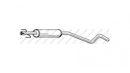 Toba intermediara Opel Astra H Z16XEP BOSAL