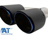 Toba Ornament Sistem de evacuare Carbon Fiber Mat Finisaj Albastru Editie Limitata 6.3cm