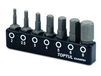 Toptul set biti pt surubelnite 1/4 7 piese