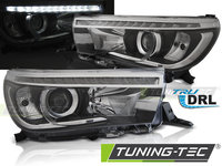 TOYOTA HILUX 16- LED Proiector TRUE DRL BLACK