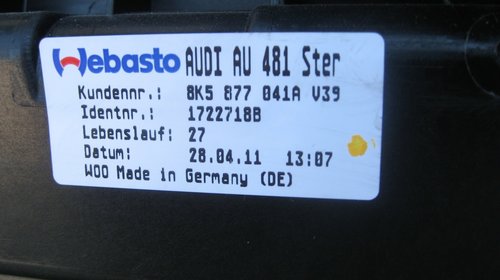 Trapa Audi A4 8K