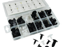 TRUSA DE CLIPS DE PLASTIC - UNIVERSAL 128 PCS JBM