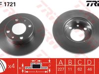 Trw set 2 discuri frana fata pt fiat