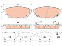 TRW set placute frana,frana disc