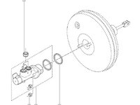 Tulumba Vacuum Vacuum cu Vas si Pompa Lichid Ulei Servofrana Servo Frana Renault Clio 3 2005 - 2014 Cod 8200674380 [C3748]