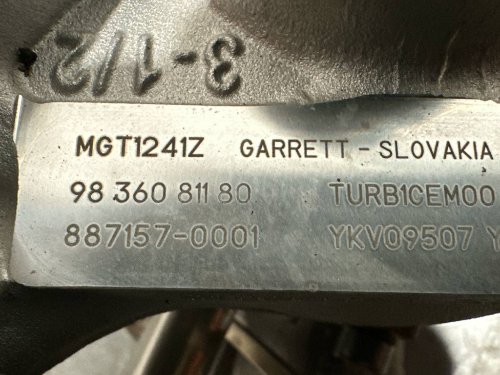 Turbina 9836081180 Vauxhall Corsa Mk5 (F