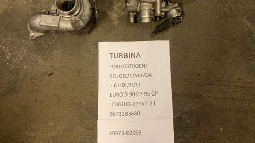 TURBINA Mazda 3 1.6 Diesel EURO 5 90-95 CP TD