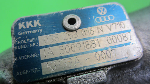 TURBINA / TURBOSUFLANTA COD 038253016N VW GOLF 4 1.9 TDI FAB. 1997 – 2005 ⭐⭐⭐⭐⭐