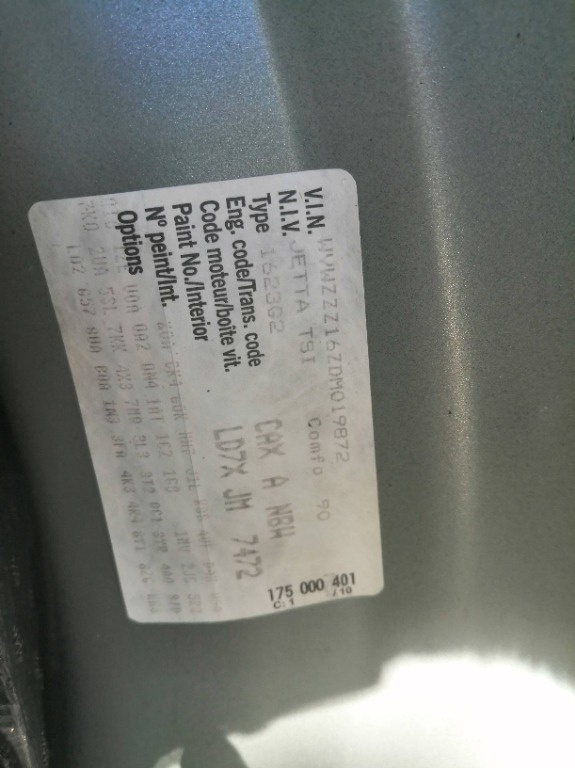Turbina vw jetta 1.4 TSI COD motor CAX.