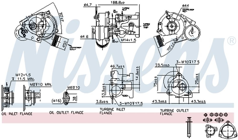 Turbo AUDI A4 8D2 B5 DELPHI HNX305