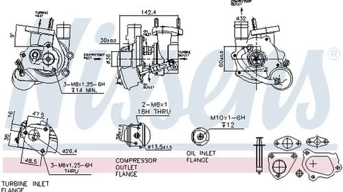 Turbo OPEL CORSA C F08 F68 DELPHI HNX312 Pies