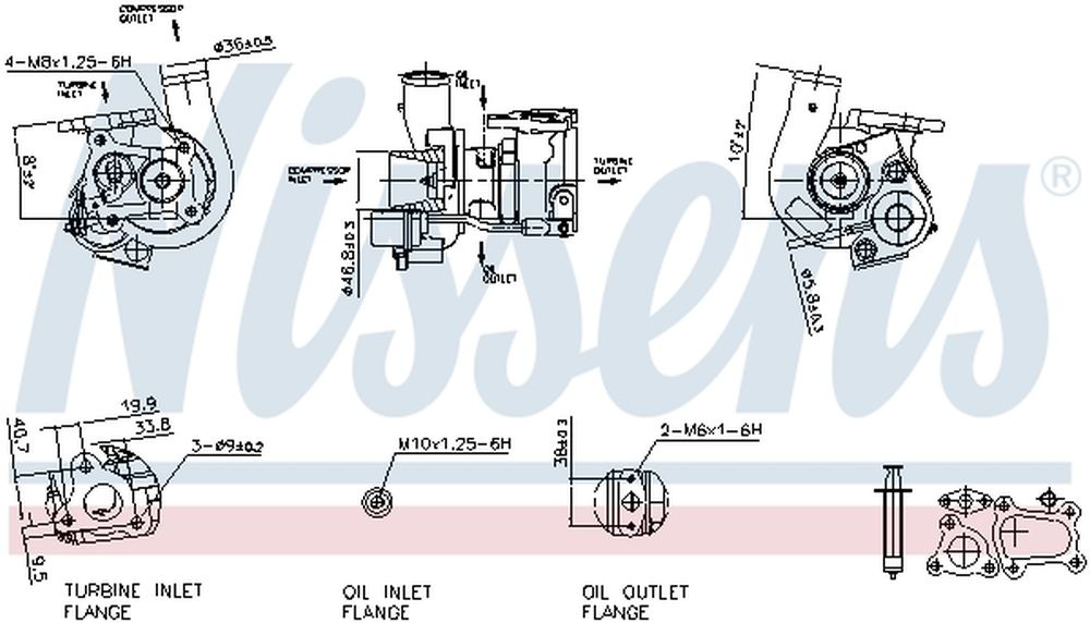 Turbo OPEL CORSA C F08 F68 DELPHI HNX504