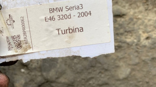 Turbo turbina turbosuflanta BMW seria 3 S3 E46 320d 2004 2.0 diesel
