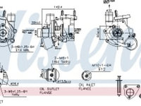 Turbocompresor (Nou cu set de garnituri) OPEL AGILA COMBO TOUR COMBO/MINIVAN CORSA C MERIVA A TIGRA SUZUKI IGNIS II SPLASH SWIFT III WAGON R+ 1.3D 06.03-