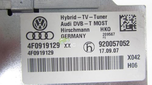 TV Tunner Original Audi A4 8k, A5, A6, A7 Q5, Q7, A8 MMi 3G 4F0919129