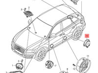 Tweeter usa spate Audi A4 B8 (8K) Avant 2011 2.0 TDI OEM 8R0035399A