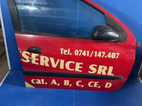 Ușă față - Culoare: Roșu, Parte montare: Stânga față, Varianta: Hatchback - Peugeot 206 1 generation [1998 - 2003] Hatchback 5-doors