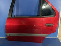 Ușă spate - Culoare: Vișiniu, Parte montare: Stânga spate, Varianta: Hatchback - Peugeot 306 1 generation [1993 - 1997] Hatchback 5-doors