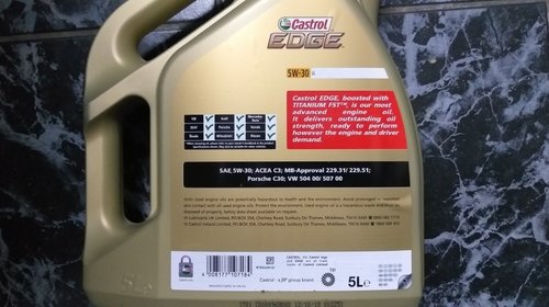 Ulei Castrol EDGE Titanium LL 5W30 5L