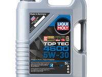 Ulei de motor Liqui Moly Top Tec 4600 5W 30 5 litri. ACEA C3; API SN CF; BMW LL 04; GM dexos2; MB 229.31 229.51 229.52