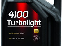 Ulei de motor MOTUL 4100 TURBOLIGHT 10W-40 5L