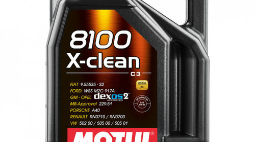 Ulei de motor MOTUL 8100 X-CLEAN 5W-40 5L