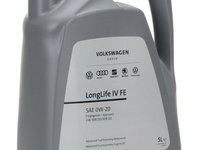 Ulei de motor VOLKSWAGEN 0W-20 Long Life IV FE 5L