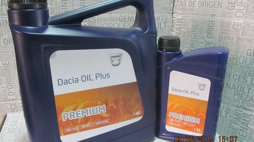 ULEI Motor 5W30 Dacia Oil Plus Premium 4L ORIGINAL 6001999716