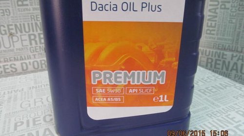 ULEI Motor 5W30 ORIGINAL Dacia Oil Plus Premium 1L 6001999715