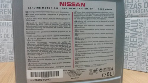 ULEI motor 5W40 1 litru Original NISSAN KE90090032
