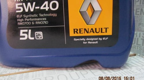 ULEI Motor 5W40 ORIGINAL Renault RN0700/RN0710 7711584308