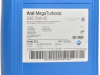 Ulei Motor Aral Mega Turboral 10W-40 20L 15BC45