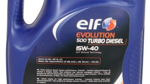 Ulei Motor Elf Evolution 500 Turbo Diesel 15W-40 5L