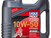 Ulei Motor Liqui Moly Motorbike 4T Synth 10W-50 Offroad Race 4L 3052