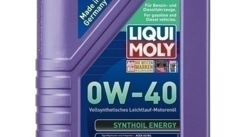 Ulei motor Liqui Moly Synthoil Energy 0W40, 1