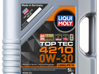 Ulei Motor Liqui Moly Top Tec 4210 Bmw LL-04 MB 229.51/52 VW 504/507.00 0W-30 5L 21605