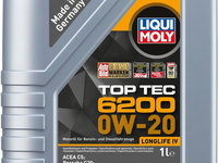 Ulei Motor Liqui Moly Top Tec 6200 LL lV 0W-20 1L 20787