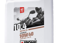 Ulei Motor Moto Ipone 10.4 4T 10W-40 Semi-Syntetic 4L 800054