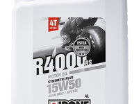 Ulei Motor Moto Ipone R4000 RS 15W-50 Semi-Syntetic 4L 800370
