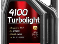 Ulei Motor Motul 4100 Turbolight 10W-40 5L 108645