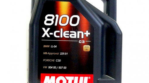 Ulei Motor Motul 8100 X-Clean+ 5W-30 5L 10637