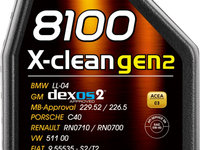 Ulei Motor Motul 8100 X-Clean Gen2 5W-40 1L 109761