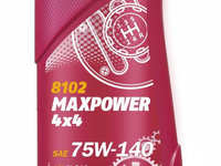 Ulei Transmisie Diferential 4X4 Mannol Maxpower 75W-140 GL-5 8102 1L MN8102-1