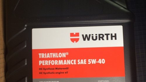 Ulei Wurth Performance 5w40 5l Fabricat in Germania