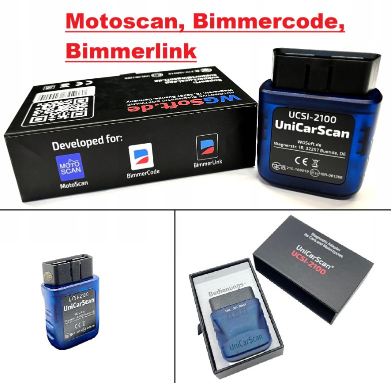 Unicarscan UCSI-2100, Android, IOS, Bimmercode, Bimmerlink 